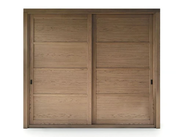QUADRA - Solid wood wardrobe with sliding doors by Devina Nais - view 2